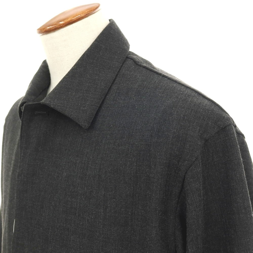 【中古】シップス エニィ SHIPS any ポリエステルレーヨンポリウレタン ブルゾン チャコール【サイズM】【 状態ランクB 】【 メンズ 】