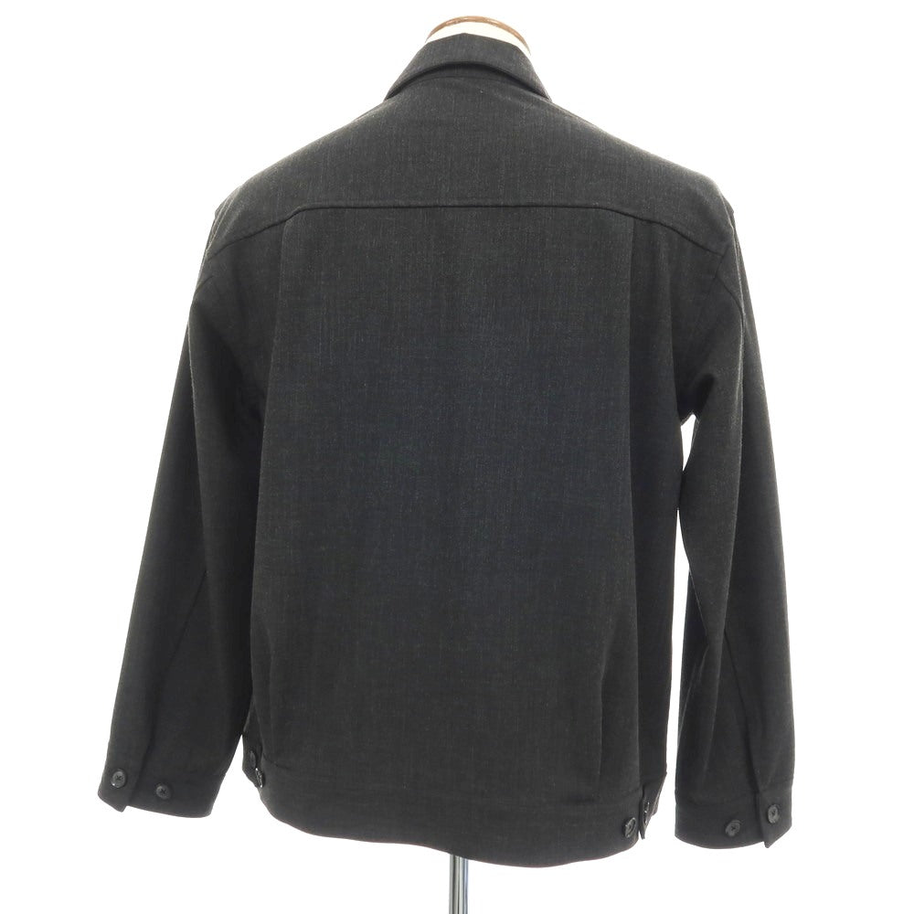 【中古】シップス エニィ SHIPS any ポリエステルレーヨンポリウレタン ブルゾン チャコール【サイズM】【 状態ランクB 】【 メンズ 】