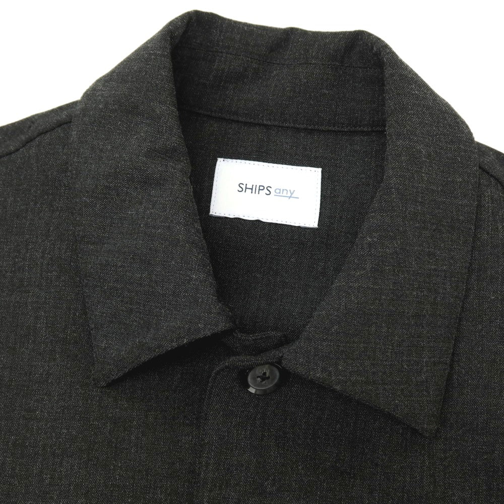 【中古】シップス エニィ SHIPS any ポリエステルレーヨンポリウレタン ブルゾン チャコール【サイズM】【 状態ランクB 】【 メンズ 】