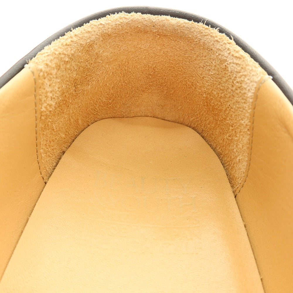 【中古】ビューティアンドユースユナイテッドアローズ BEAUTY&YOUTH UNITED ARROWS レザー コインローファー ブラック【サイズ24.5】【 状態ランクB 】【 メンズ 】