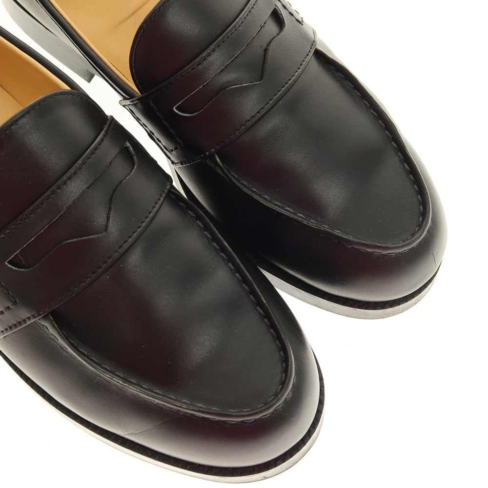 【中古】ビューティアンドユースユナイテッドアローズ BEAUTY&YOUTH UNITED ARROWS レザー コインローファー ブラック【サイズ24.5】【 状態ランクB 】【 メンズ 】