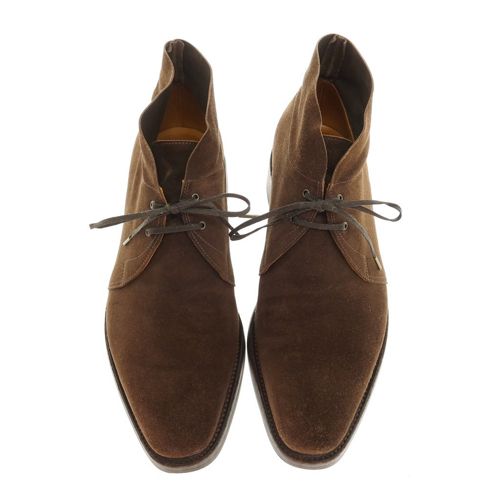 【中古】ジョンロブ John Lobb ROMSEY2 チャッカブーツ ブラウン【 サイズ7E 】【 状態ランクB 】【 メンズ 】