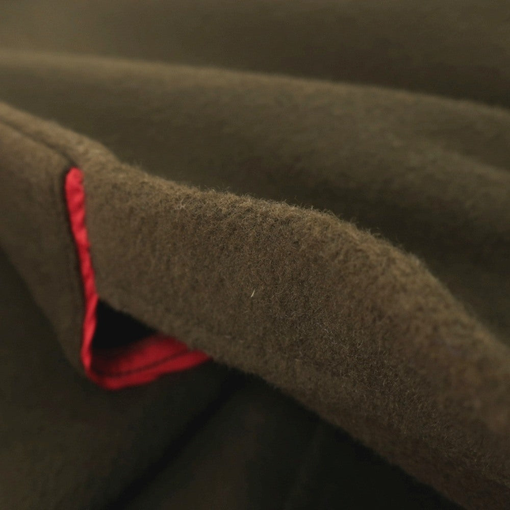 【中古】イレブンティ eleventy ウールナイロンカシミヤ ダブルブレストコート ダークオリーブ【サイズ48】【 状態ランクB 】【 メンズ 】