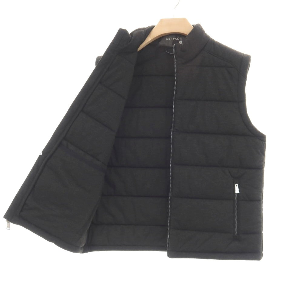 【中古】グレイソン GREYSON ポリエステルレーヨン 中綿ベスト ブルゾン チャコールグレー【サイズM】【 状態ランクA 】【 メンズ 】