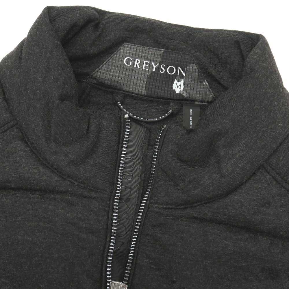 【中古】グレイソン GREYSON ポリエステルレーヨン 中綿ベスト ブルゾン チャコールグレー【サイズM】【 状態ランクA 】【 メンズ 】