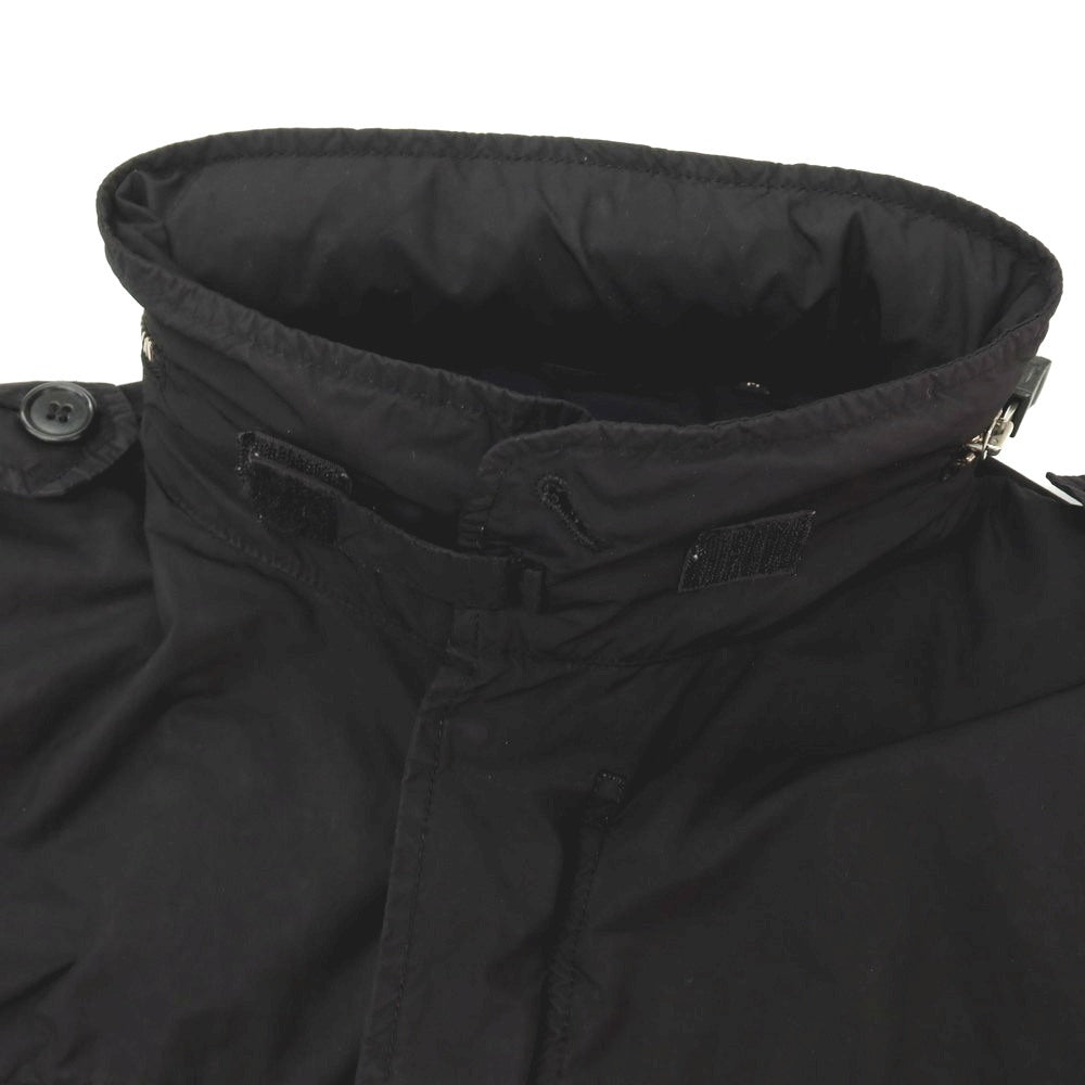 【中古】アスペジ ASPESI ポリエステルナイロン M-65 ミリタリージャケット ブラック【サイズM】【 状態ランクC 】【 メンズ 】