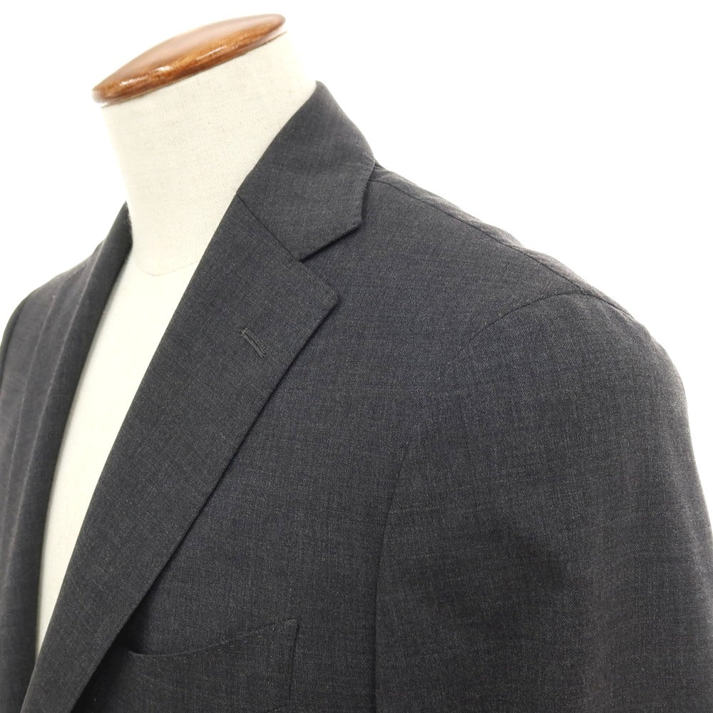 【中古】ラルディーニ LARDINI ストレッチ ウール 3つボタンスーツ グレー【サイズ48】【 状態ランクB 】【 メンズ 】