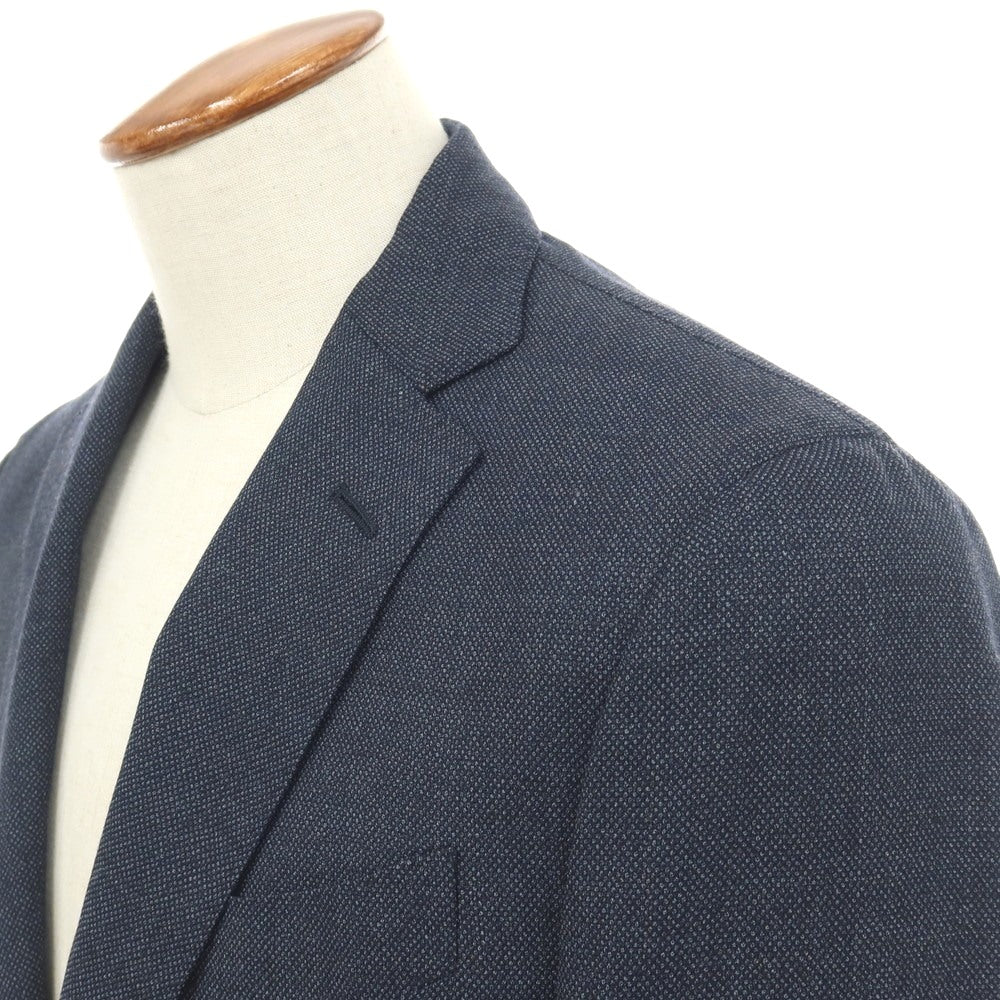 【中古】ラルディーニ LARDINI ウール 3つボタンスーツ ネイビー【サイズ48】【 状態ランクD 】【 メンズ 】