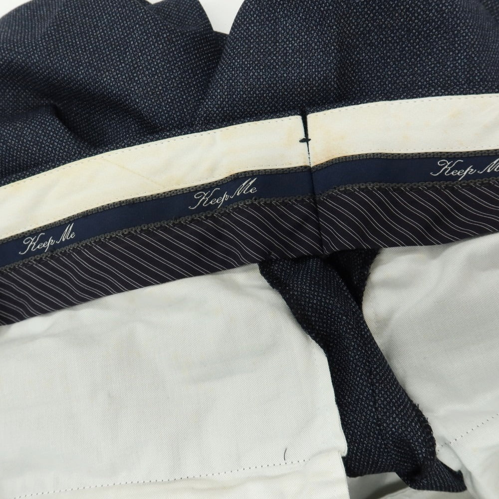 【中古】ラルディーニ LARDINI ウール 3つボタンスーツ ネイビー【サイズ48】【 状態ランクD 】【 メンズ 】