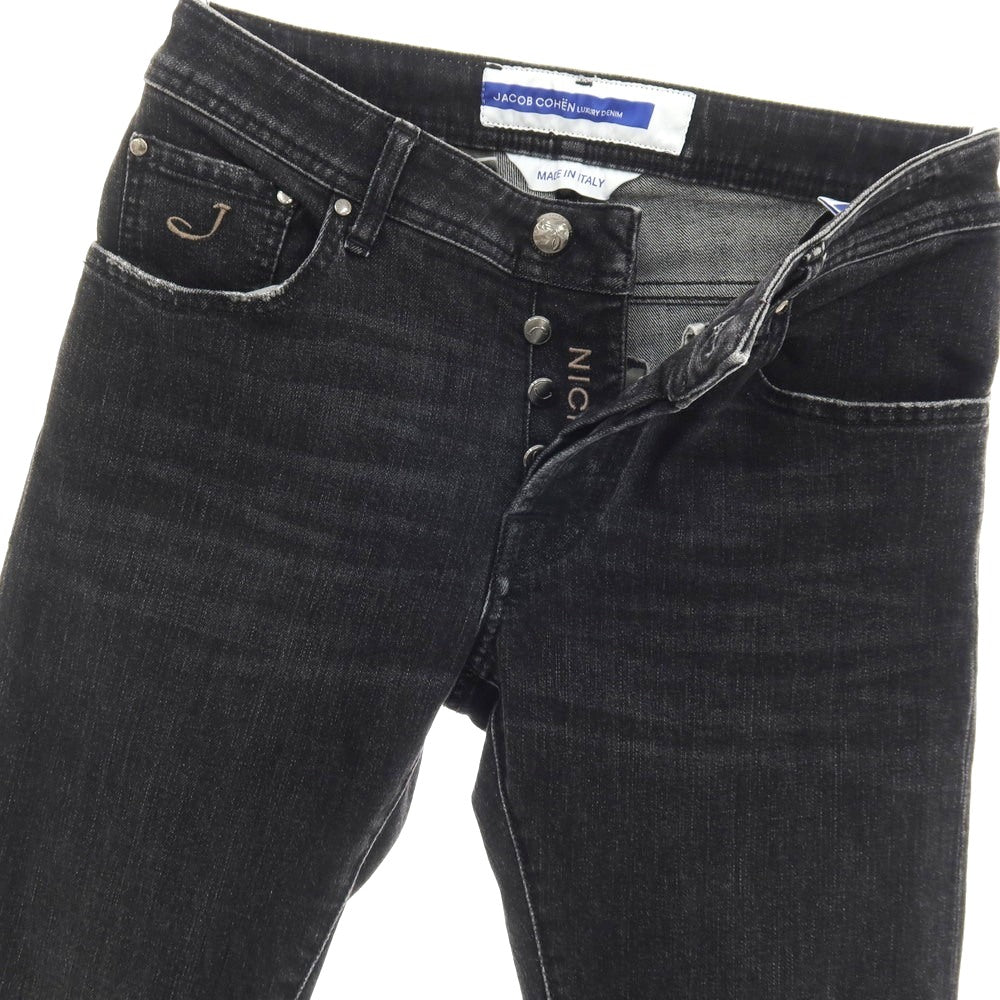 【中古】ヤコブコーエン JACOB COHEN NICK ストレッチ コットンポリエステル デニムパンツ ジーンズ ブラック【サイズ30】【 状態ランクB 】【 メンズ 】