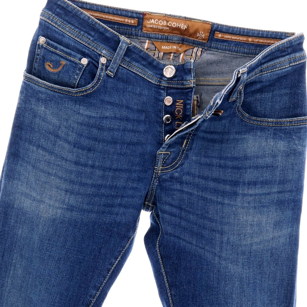 【中古】ヤコブコーエン JACOB COHEN NICK LTD ストレッチ コットンエラストマルチエステル デニムパンツ ジーンズ ブルー【サイズ30】【 状態ランクB 】【 メンズ 】