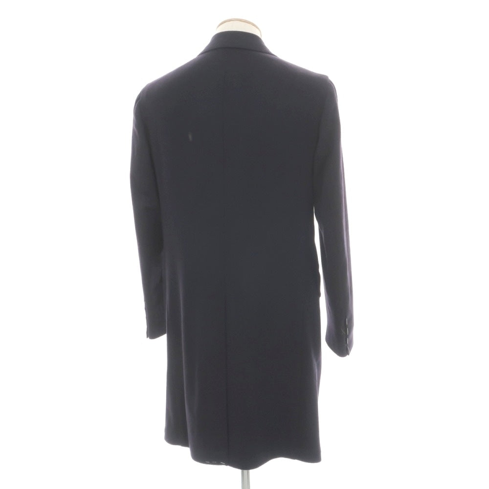 【新品】デペトリロ DE PETRILLO ウールカシミヤ チェスターフィールドコート ダークネイビー【サイズ44 Drop 7】【 状態ランクN 】【 メンズ 】