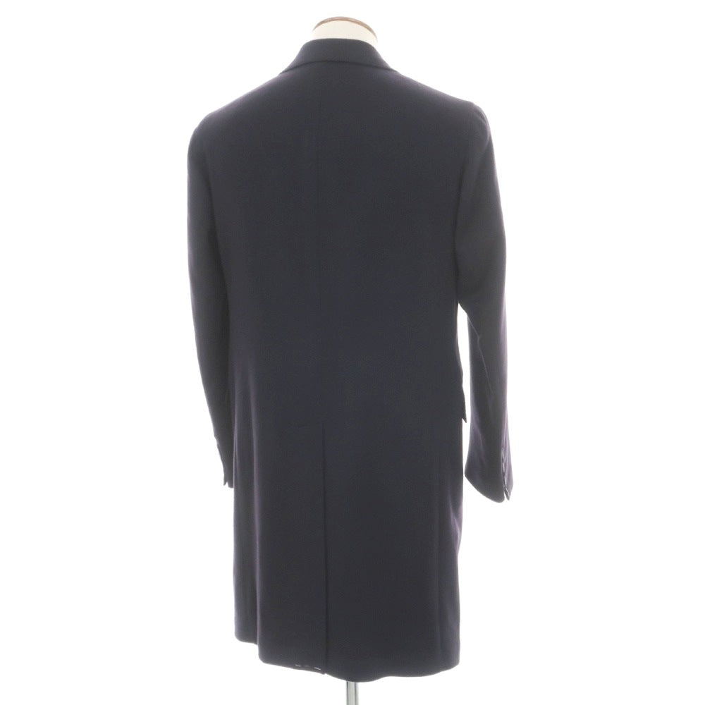 【新品】デペトリロ DE PETRILLO ウールカシミヤ チェスターフィールドコート ダークネイビー【サイズ46 Drop 7】【 状態ランクN 】【 メンズ 】