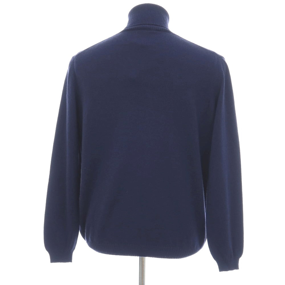 【新品アウトレット】セッテフィーリ カシミア Settefili Cashmere カシミヤ タートルネック プルオーバーニット ネイビー【サイズ44】【 状態ランクN- 】【 メンズ 】