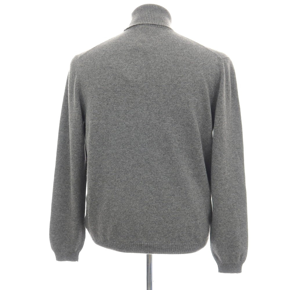 【新品アウトレット】セッテフィーリ カシミア Settefili Cashmere カシミヤ タートルネック プルオーバーニット グレー【サイズ50/M】【 状態ランクN- 】【 メンズ 】