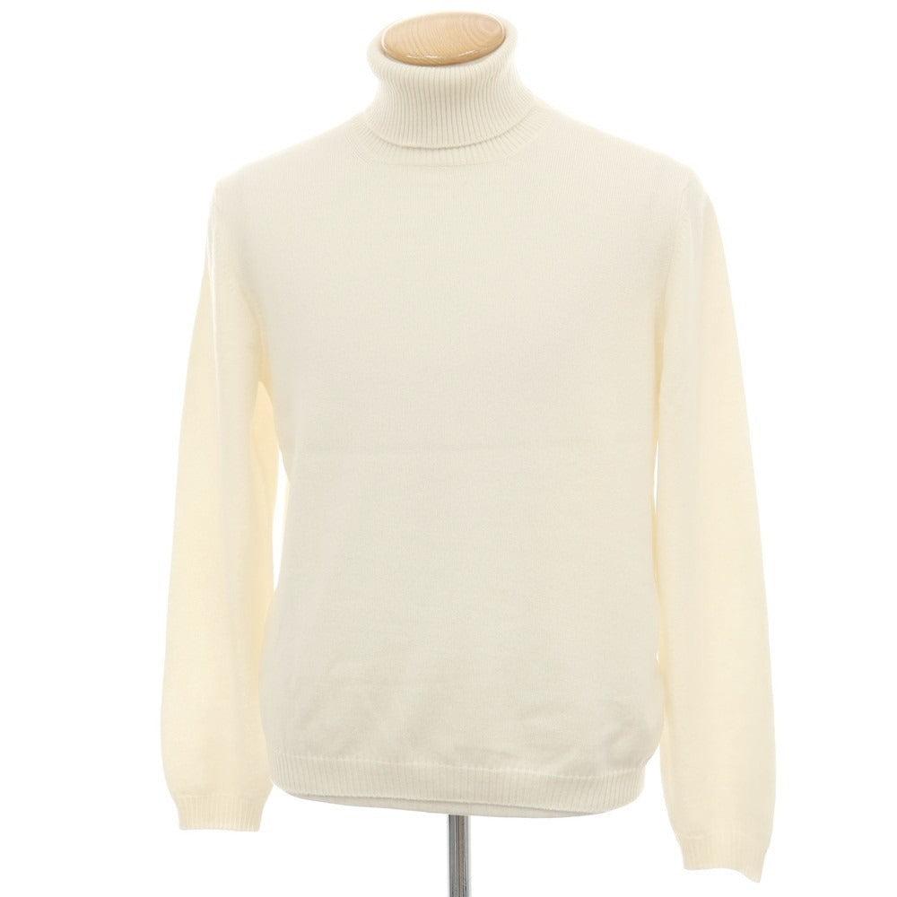 【新品アウトレット】セッテフィーリ カシミア Settefili Cashmere カシミヤ タートルネック プルオーバーニット オフホワイト【サイズ44】【 状態ランクN- 】【 メンズ 】