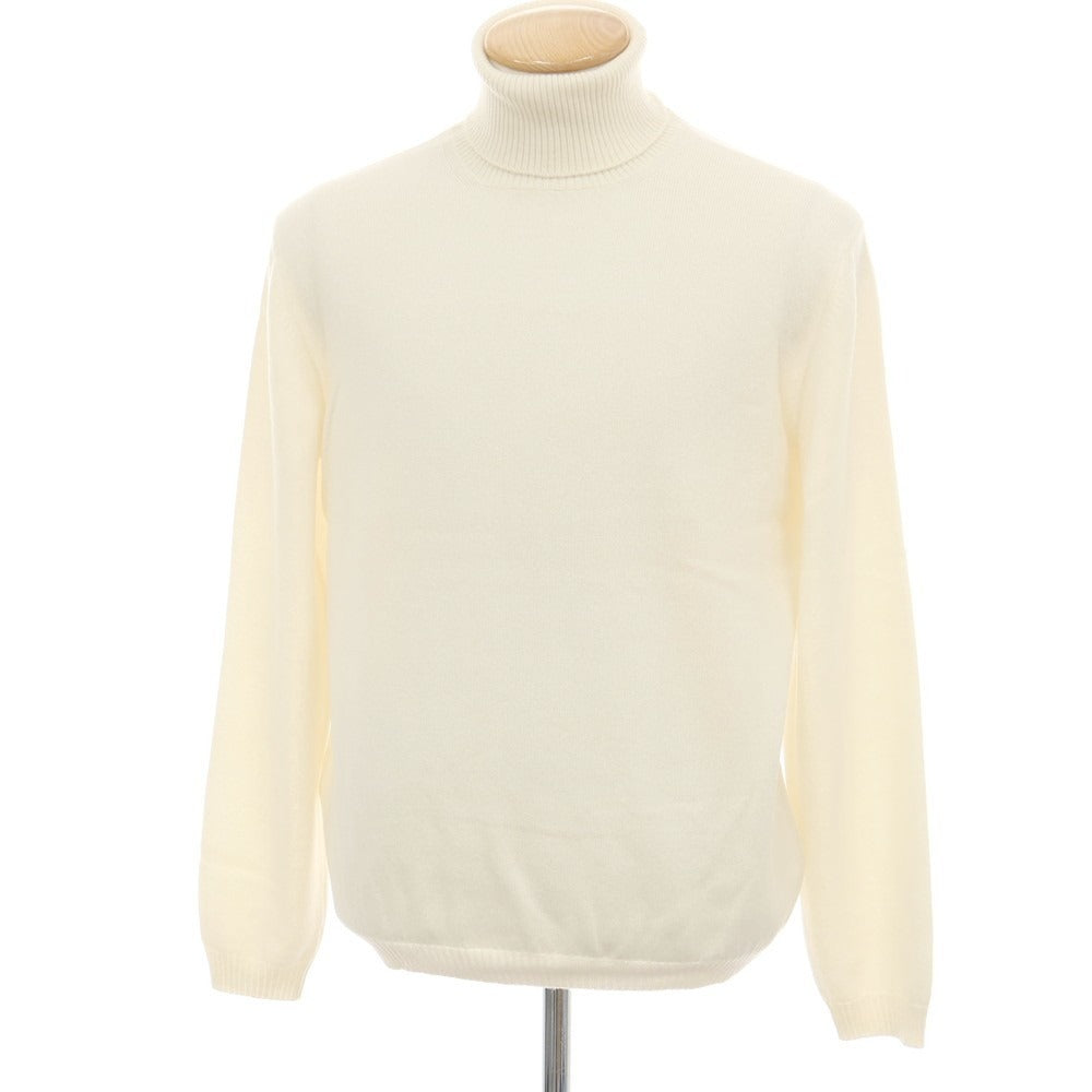 【新品アウトレット】セッテフィーリ カシミア Settefili Cashmere カシミヤ タートルネック プルオーバーニット オフホワイト【サイズ46/XS】【 状態ランクN- 】【 メンズ 】