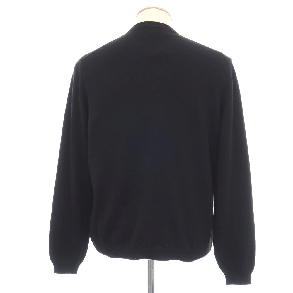【新品アウトレット】セッテフィーリ カシミア Settefili Cashmere カシミヤ クルーネック プルオーバーニット ブラック【サイズ46/XS】【 状態ランクN- 】【 メンズ 】