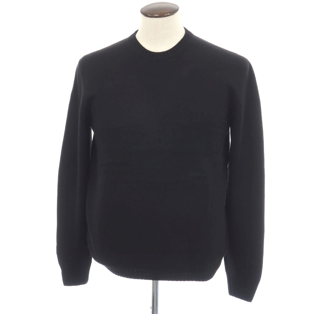 【新品アウトレット】セッテフィーリ カシミア Settefili Cashmere ベビーカシミヤ クルーネック プルオーバーニット ブラック【サイズ50/M】【 状態ランクN- 】【 メンズ 】