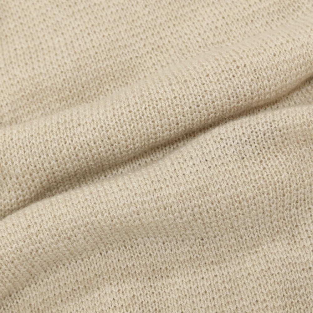 【新品】セッテフィーリ カシミア Settefili Cashmere カシミヤ ニット 大判 マフラー ベージュ【 状態ランクN 】【 メンズ 】