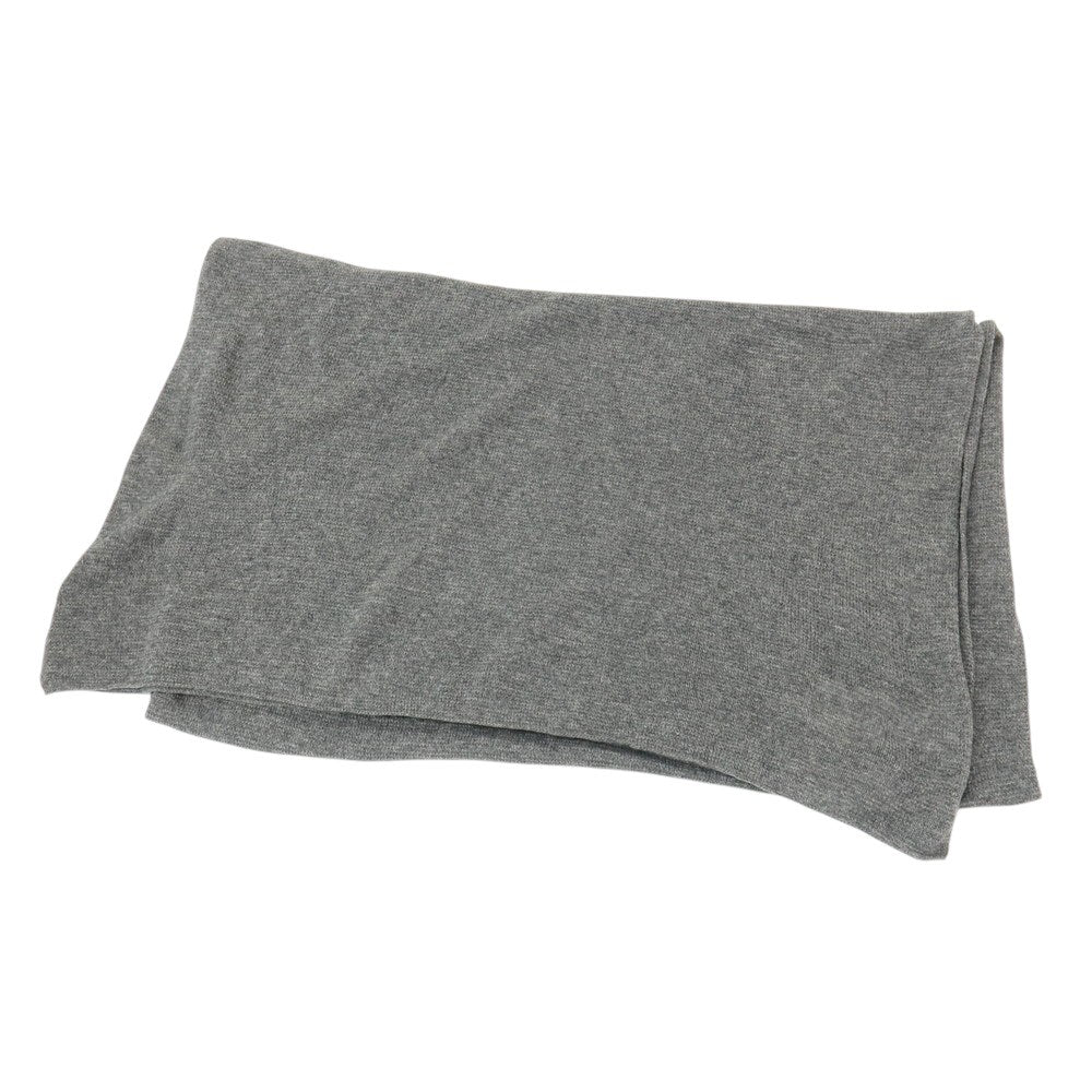 【新品】セッテフィーリ カシミア Settefili Cashmere カシミヤ ニット 大判 マフラー グレー【 状態ランクN 】【 メンズ 】
