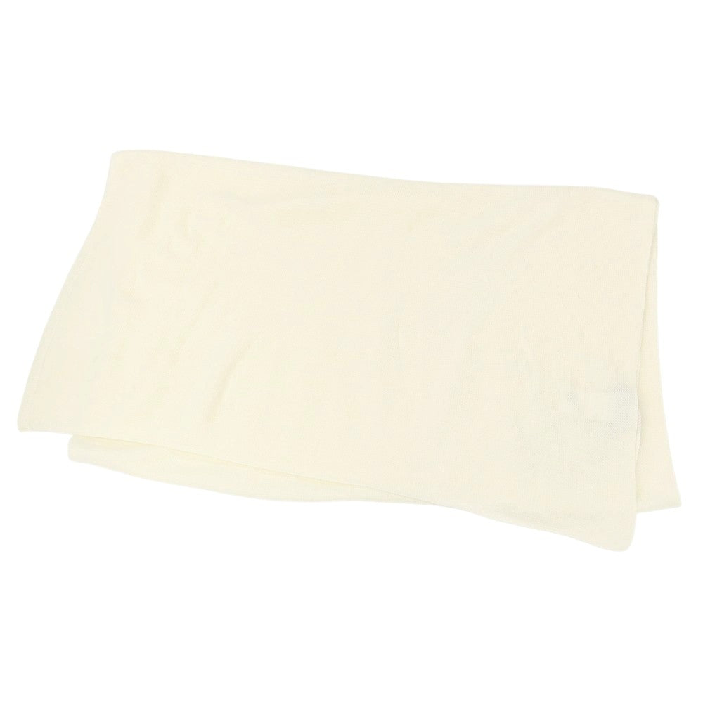 【新品】セッテフィーリ カシミア Settefili Cashmere カシミヤ ニット 大判 マフラー アイボリー【 状態ランクN 】【 メンズ 】