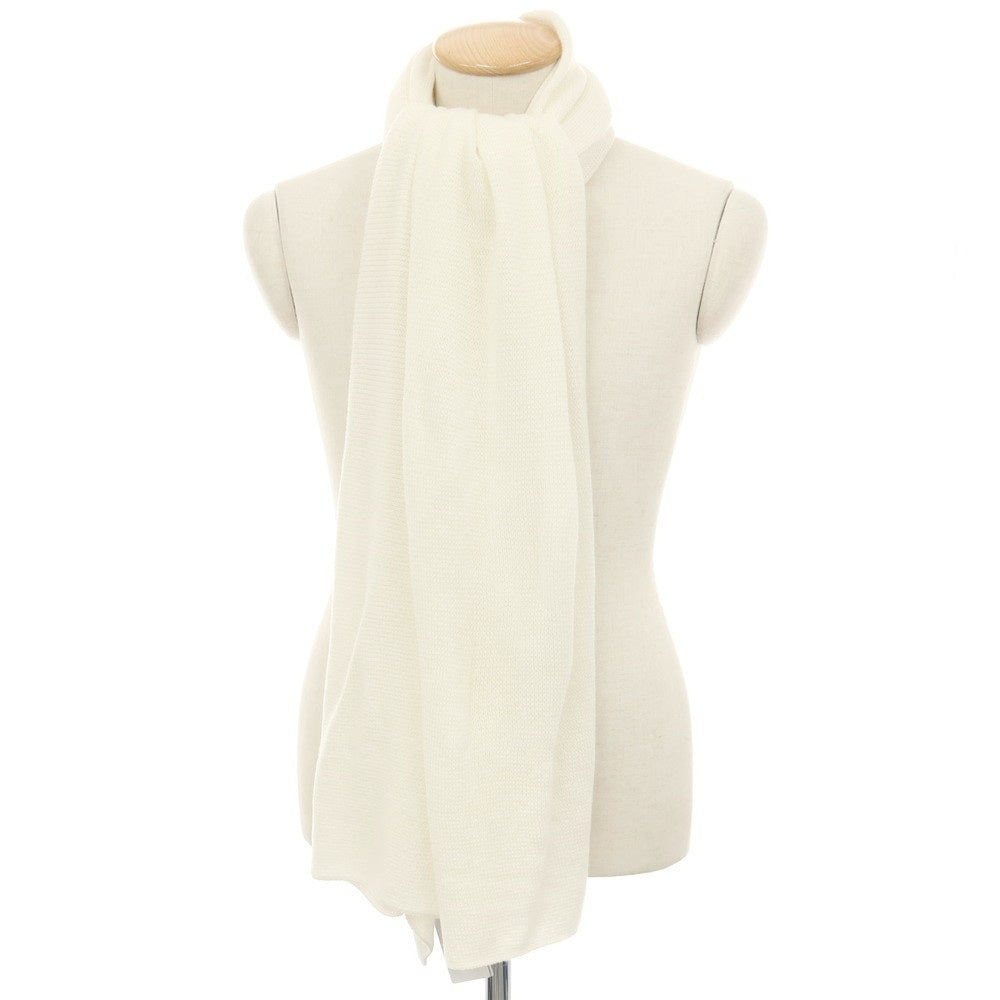 【新品】セッテフィーリ カシミア Settefili Cashmere カシミヤ ニット 大判 マフラー アイボリー【 状態ランクN 】【 メンズ 】