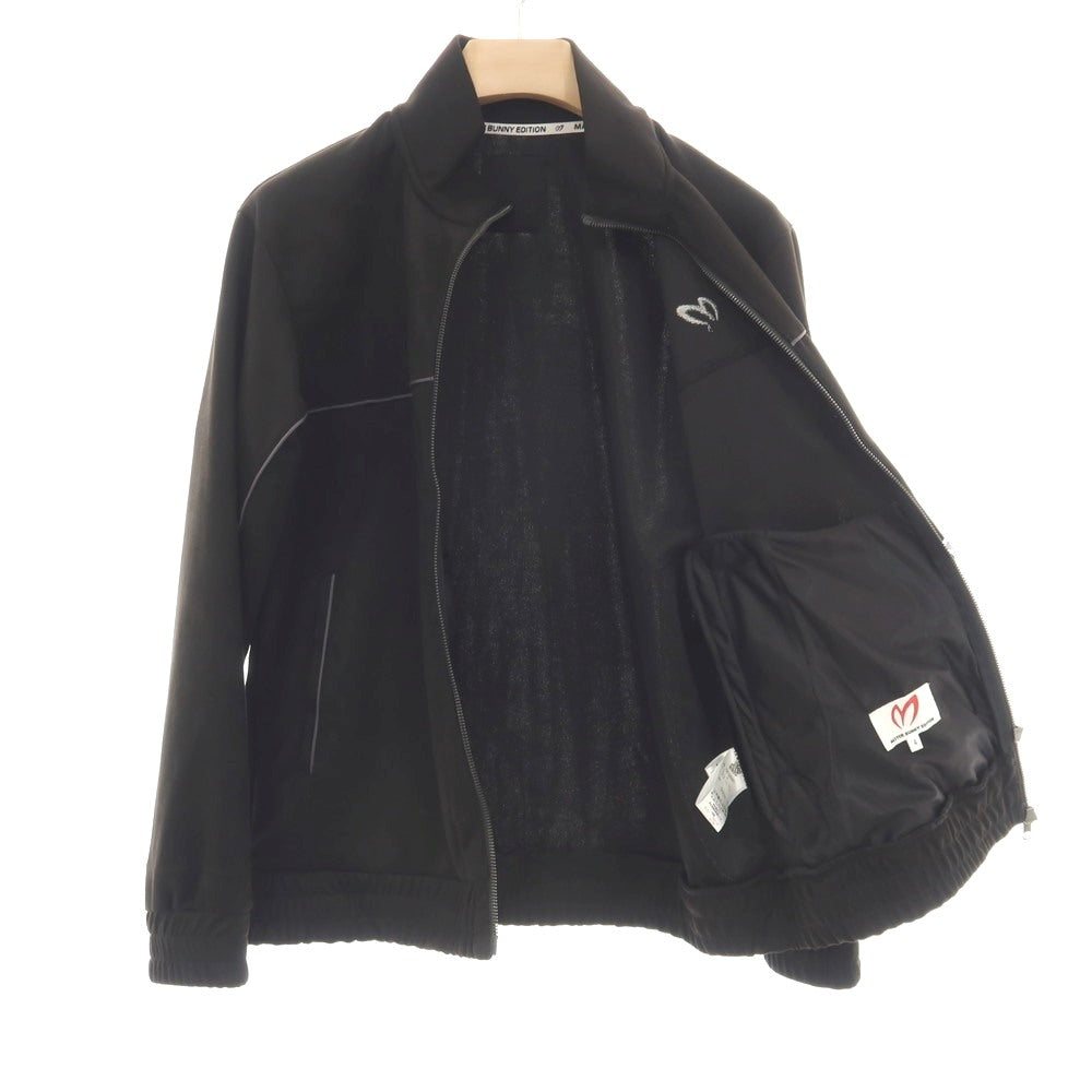 【中古】マスターバニーエディション MASTER BUNNY EDITION ポリエステル ジャージー スタンドカラー ダブルジップブルゾン ブラック【サイズ4】【 状態ランクB 】【 メンズ 】