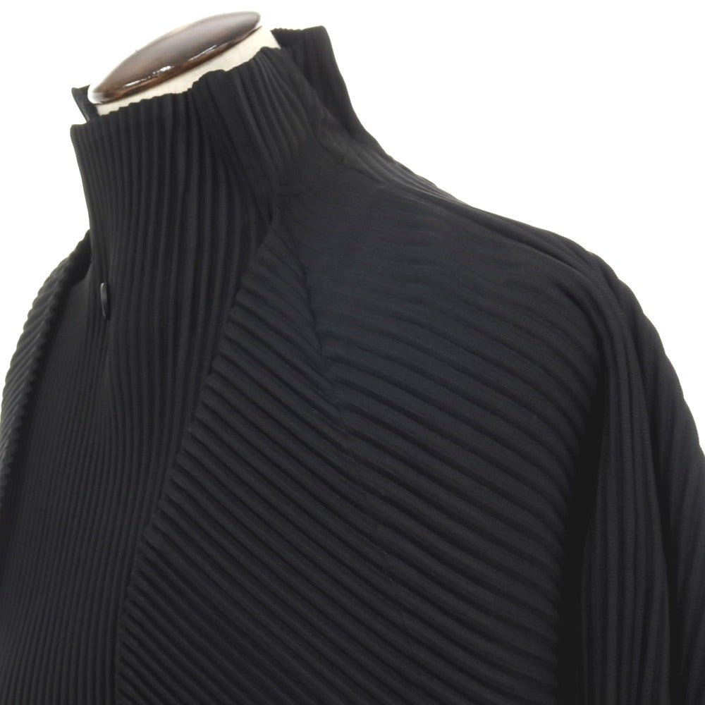 【中古】オム プリッセ イッセイミヤケ HOMME PLISSE ISSEY MIYAKE 2026年春夏 プリーツコート ブラック【サイズ表記なし(L位)】【 状態ランクA 】【 メンズ 】