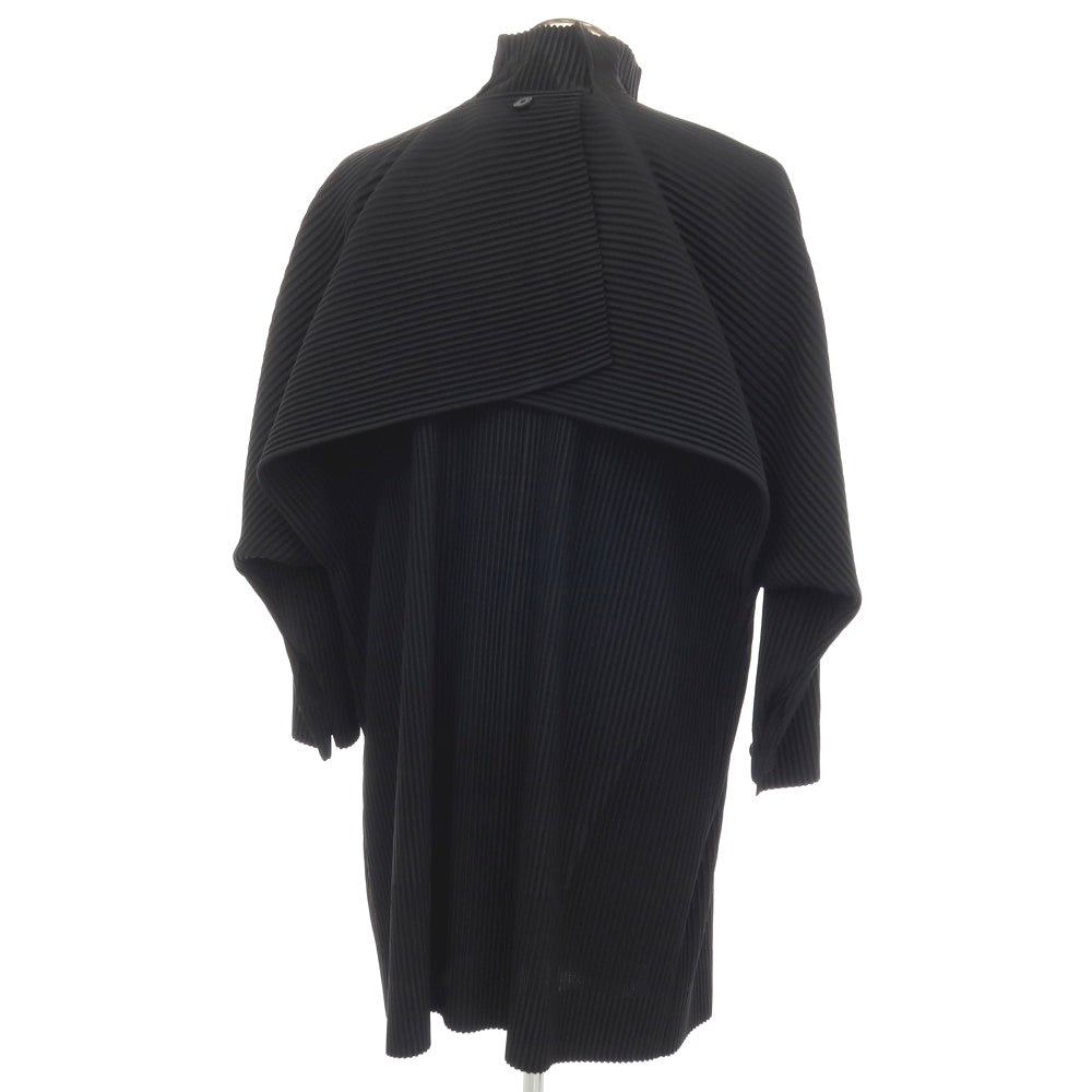 【中古】オム プリッセ イッセイミヤケ HOMME PLISSE ISSEY MIYAKE 2026年春夏 プリーツコート ブラック【サイズ表記なし(L位)】【 状態ランクA 】【 メンズ 】