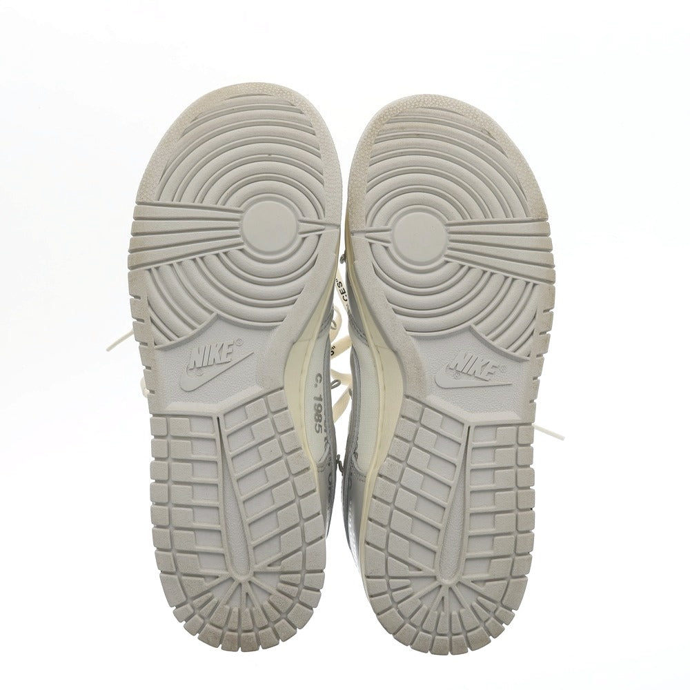 【中古】オフホワイト OFF-WHITE × NIKE Dunk Low 1 of 50 スニーカー グレーxホワイト【サイズ26】【 状態ランクA 】【 メンズ 】