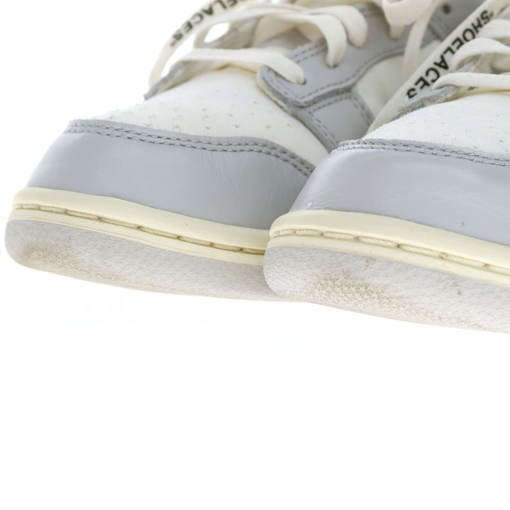 【中古】オフホワイト OFF-WHITE × NIKE Dunk Low 1 of 50 スニーカー グレーxホワイト【サイズ26】【 状態ランクA 】【 メンズ 】