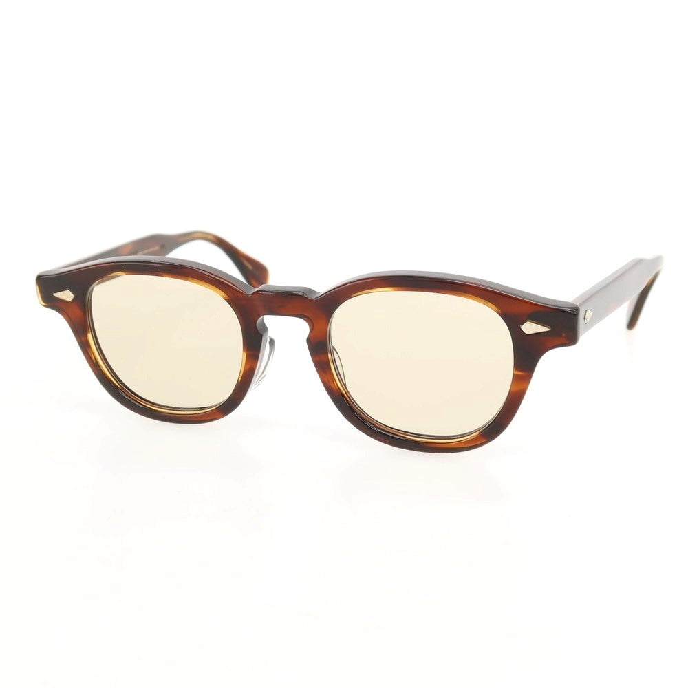 【中古】ジュリアス タート オプティカル JULIUS TART OPTICAL セルフレーム サングラス クリアブラウン【 状態ランクB 】【 メンズ 】