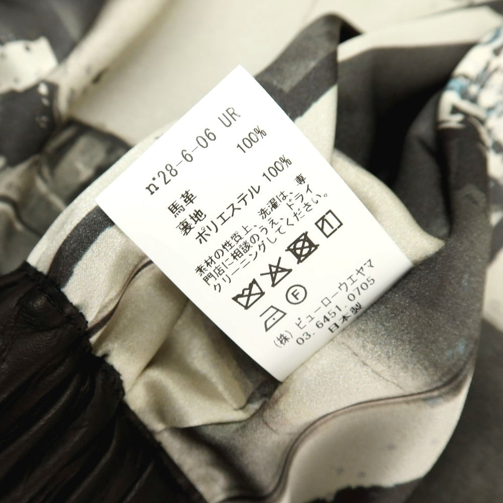 【中古】セモー semoh URBAN RESEARCH別注 2025年秋冬 ホース レザーブルゾン ブラック系【サイズ2】【 状態ランクA 】【 メンズ 】