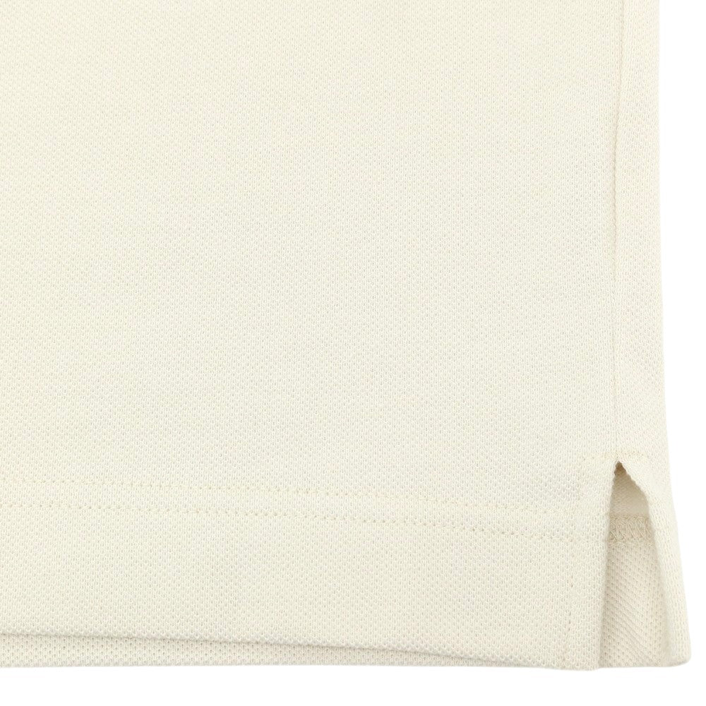 【中古】ラコステ LACOSTE コットン系 鹿の子 オーバーサイズ クルーネック 半袖Tシャツ ライトサンドベージュ【サイズ4】【 状態ランクA 】【 メンズ 】