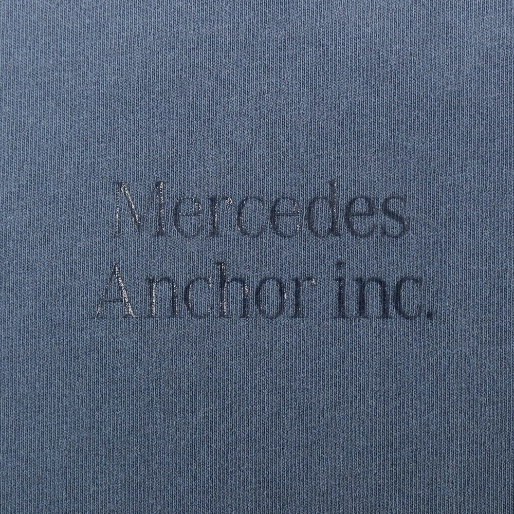 【SALE10%OFF/返品不可】【中古】【未使用】メルセデスアンカーインク Mercedes anchor inc. ガーメントダイ コットン クルーネック 半袖Tシャツ グレイッシュブルー【 サイズXL 】【 状態ランクS 】【 メンズ 】