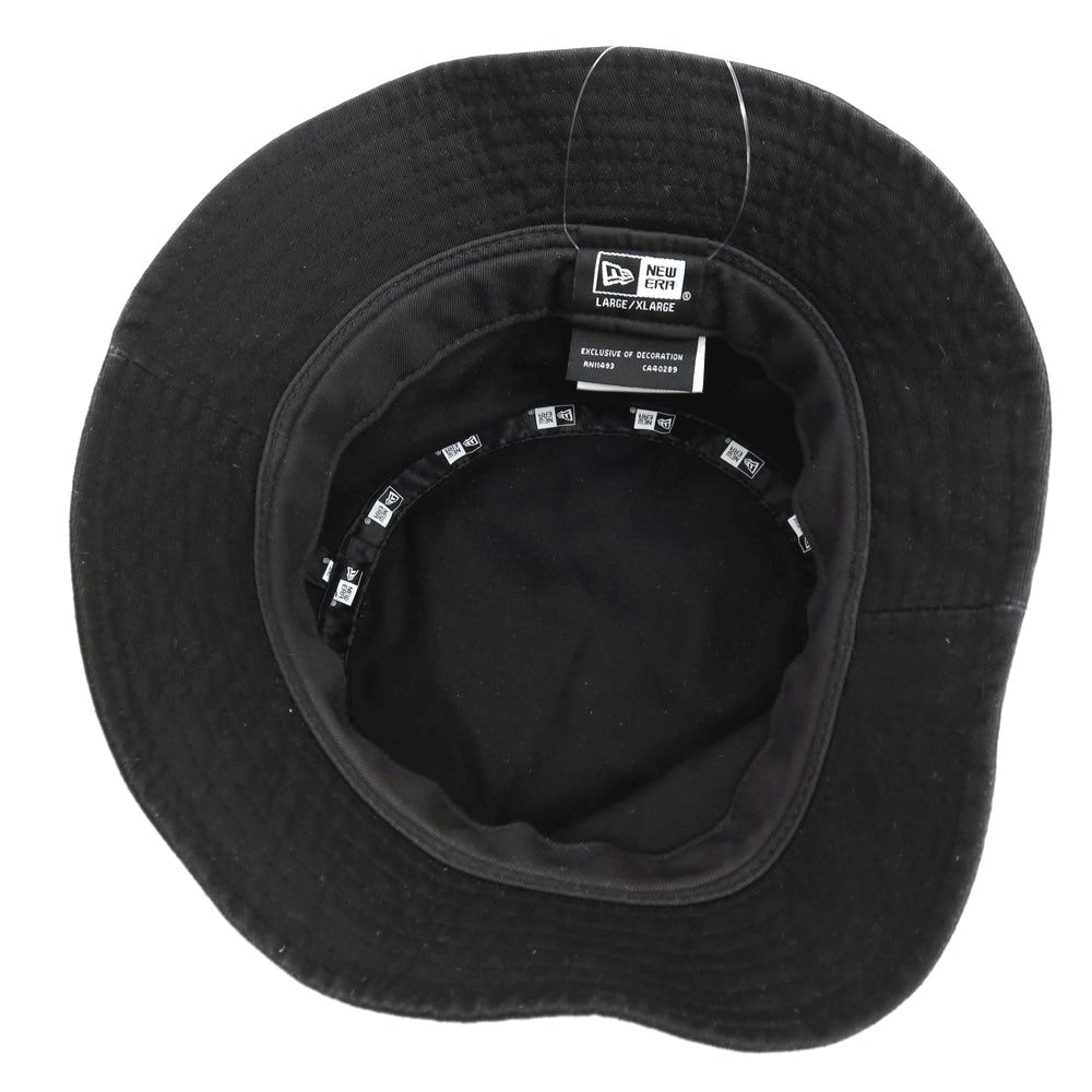 【中古】ニューエラ NEW ERA コットン バケットハット 帽子 ブラック【サイズL/XL】【 状態ランクB 】【 メンズ 】