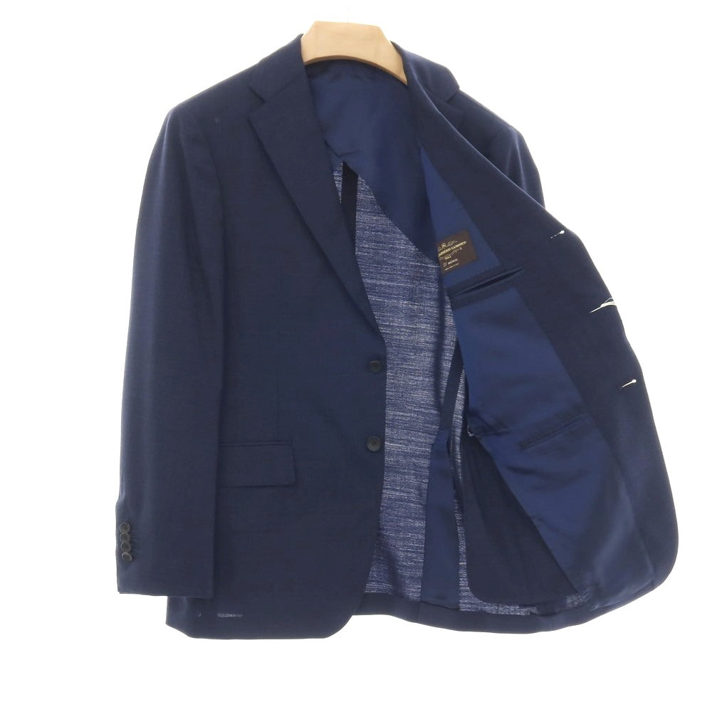 【中古】アルティジャナーレ Artigianale ウール 3つボタンスーツ ネイビー【サイズ46】【 状態ランクB 】【 メンズ 】