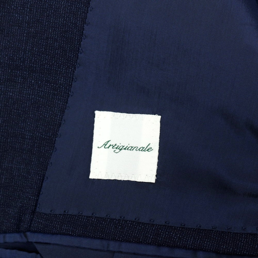 【中古】アルティジャナーレ Artigianale ウール 3つボタンスーツ ネイビー【サイズ46】【 状態ランクB 】【 メンズ 】