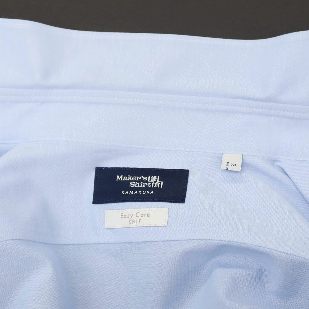 【中古】メイカーズシャツ カマクラ Makers Shirt 鎌倉 コットンポリエステル ワイドカラー ドレスシャツ ライトブルー【サイズM】【 状態ランクB 】【 メンズ 】
