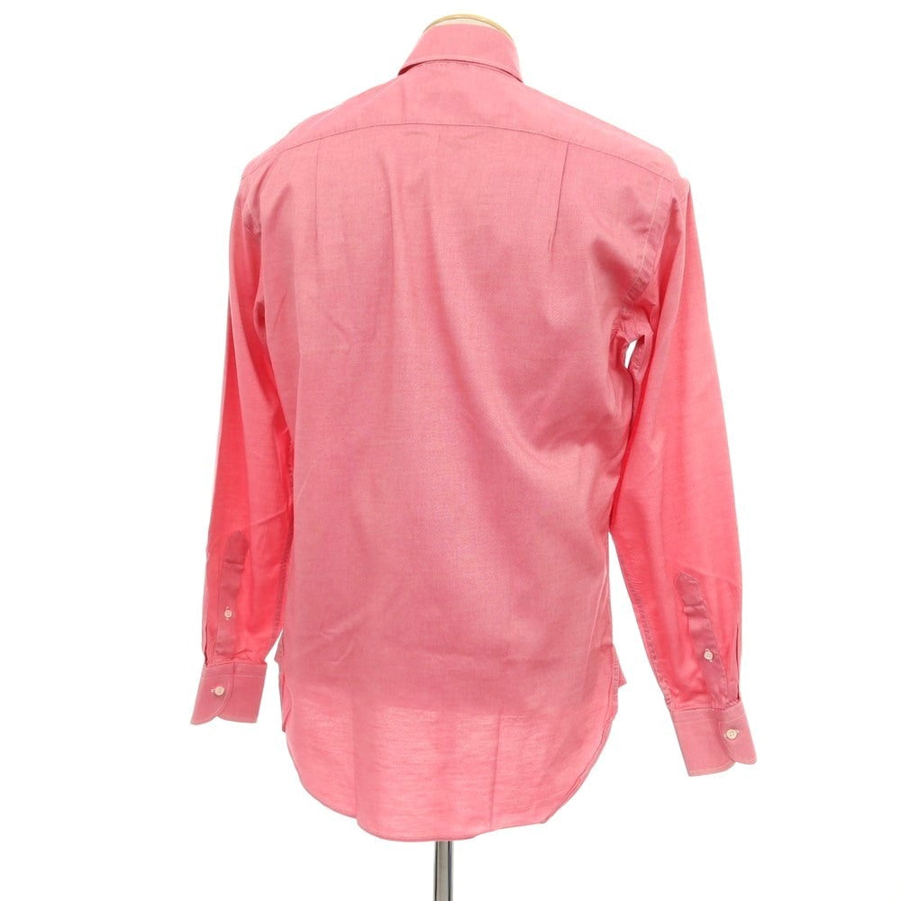 【中古】ギローバー GUY ROVER コットン セミワイドカラー カジュアルシャツ レッド【サイズ38】【 状態ランクC 】【 メンズ 】