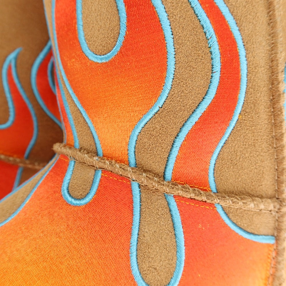 【中古】【未使用】ジェレミースコット JEREMY SCOTT UGG Jeremy Scott Classic Short ムートン ムートンブーツ ベージュxオレンジ【サイズ28】【 状態ランクS 】【 メンズ 】