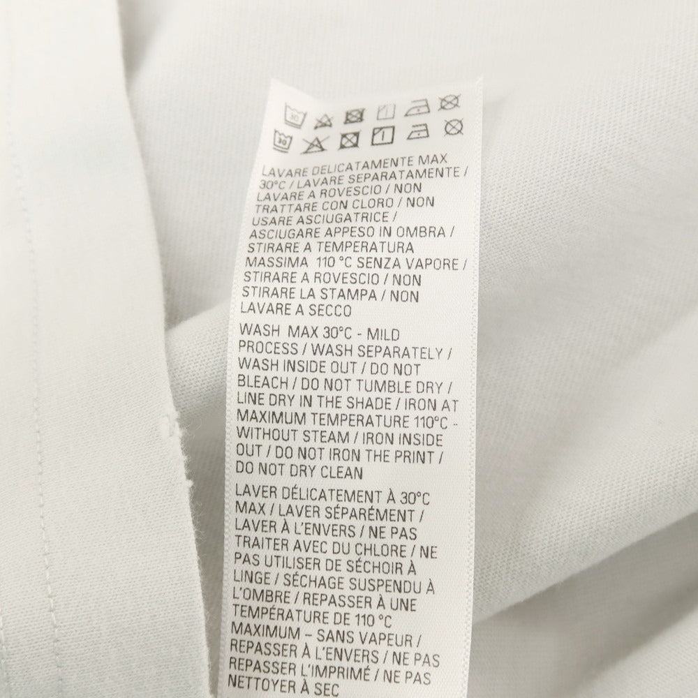 【中古】バレンシアガ BALENCIAGA ダメージ加工 World Food Programme コットン クルーネック 半袖Tシャツ ライトブルーグレー【サイズXS】【 状態ランクA 】【 メンズ 】