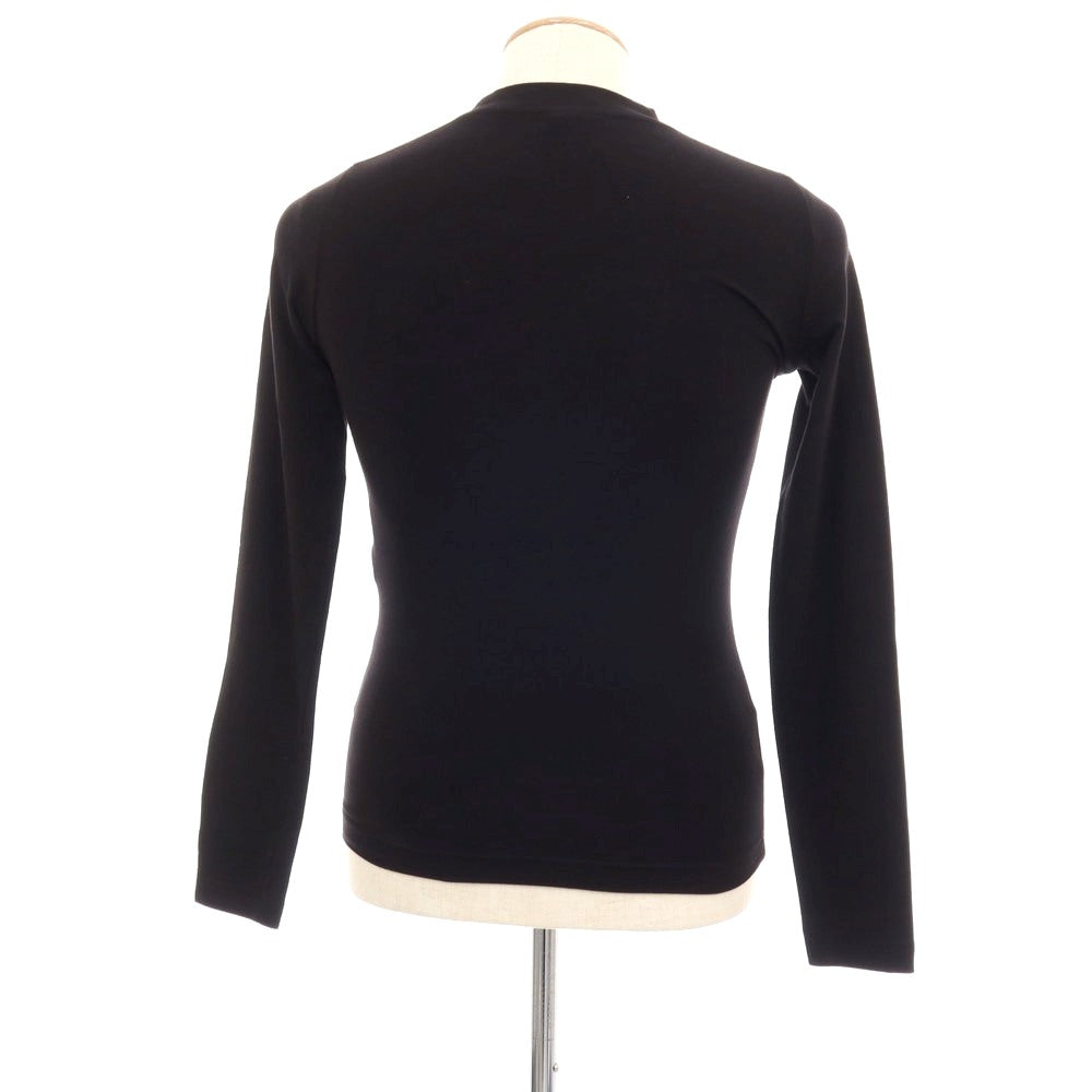 【中古】【未使用】バレンシアガ BALENCIAGA GARDE-ROBE コットンポリウレタン クルーネック 長袖Tシャツ ブラック【サイズS】【 状態ランクS 】【 メンズ 】