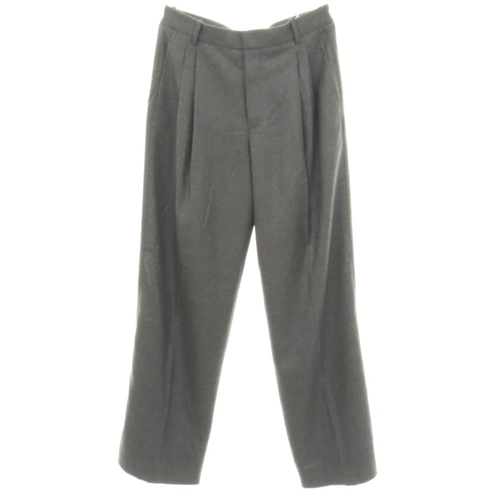 【中古】【未使用】サンローラン SAINT LAURENT カシミヤ ドレススラックスパンツ グレー【サイズ48】【 状態ランクS 】【 メンズ 】