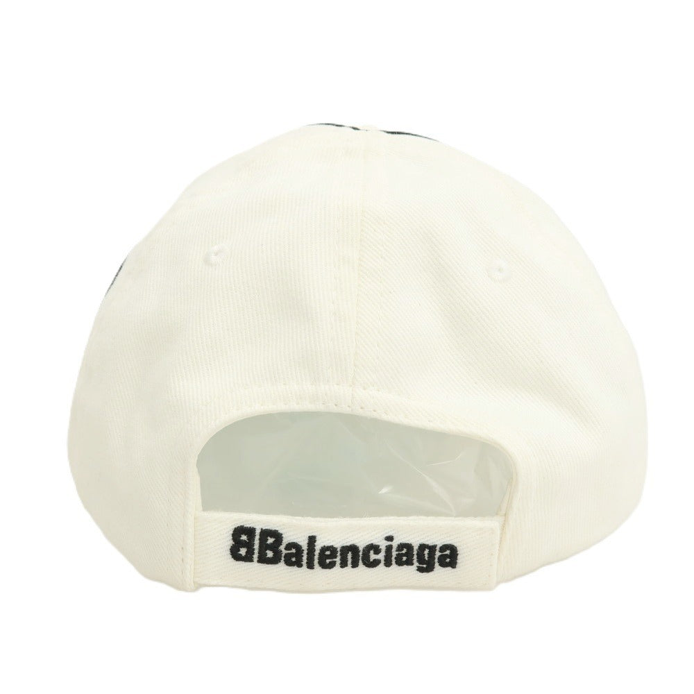 【中古】【未使用】バレンシアガ BALENCIAGA Tokyo Cap ベースボールキャップ 帽子 ホワイト【サイズL(59cm)】【 状態ランクS 】【 メンズ 】