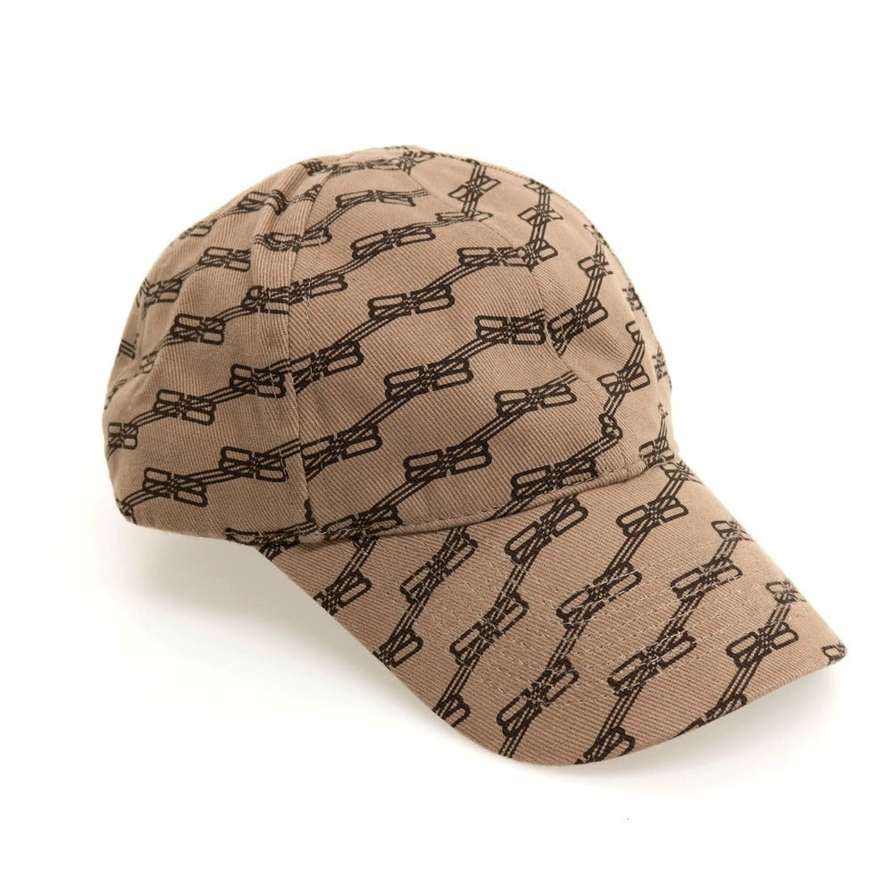 【中古】【未使用】バレンシアガ BALENCIAGA BB MONOGRAM CAP ベースボールキャップ 帽子 ブラウン【サイズL(59cm)】【 状態ランクS 】【 メンズ 】
