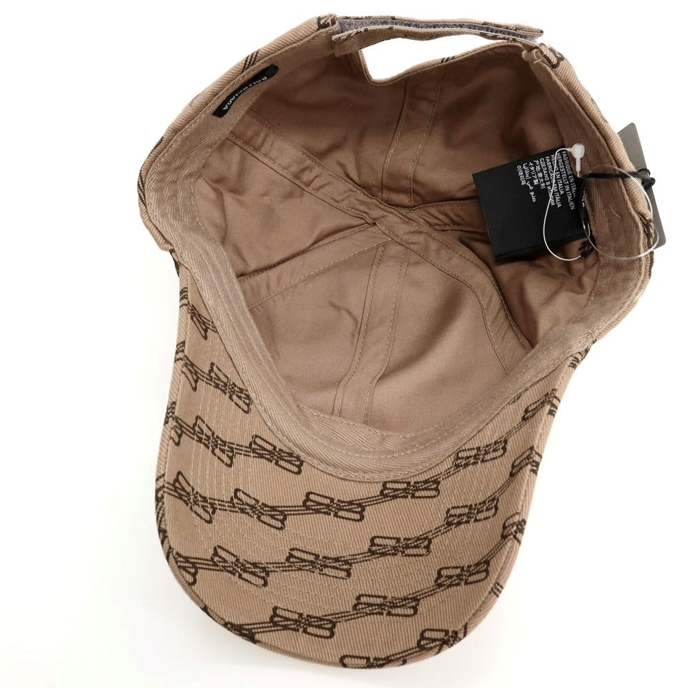 【中古】【未使用】バレンシアガ BALENCIAGA BB MONOGRAM CAP ベースボールキャップ 帽子 ブラウン【サイズL(59cm)】【 状態ランクS 】【 メンズ 】
