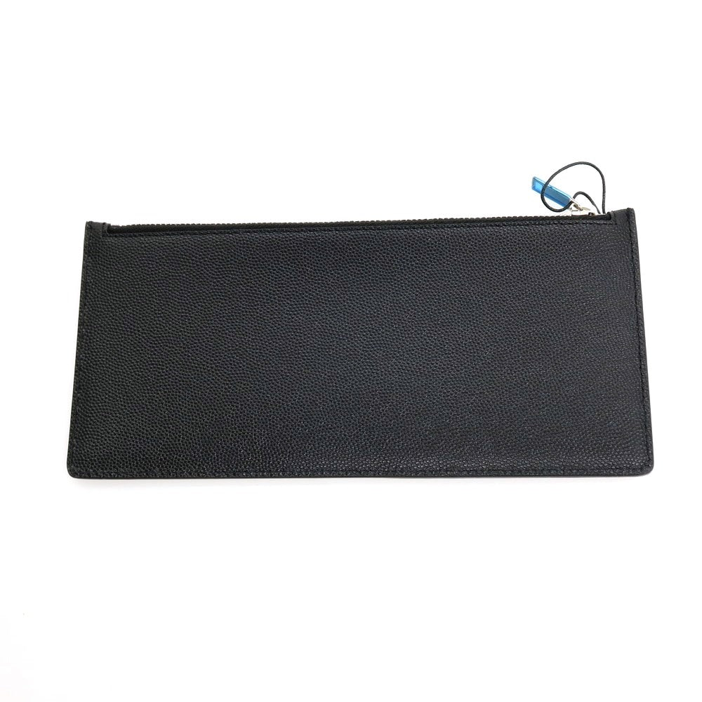 【SALE10%OFF/返品不可】【中古】【未使用】サンローラン SAINT LAURENT レザー フラグメントケース ブラック【 状態ランクS 】【 メンズ 】