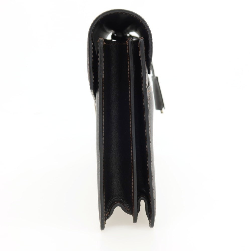 【中古】ダンヒル Dunhill 牛革 セカンドバッグ ダークブラウン【 状態ランクA 】【 メンズ 】